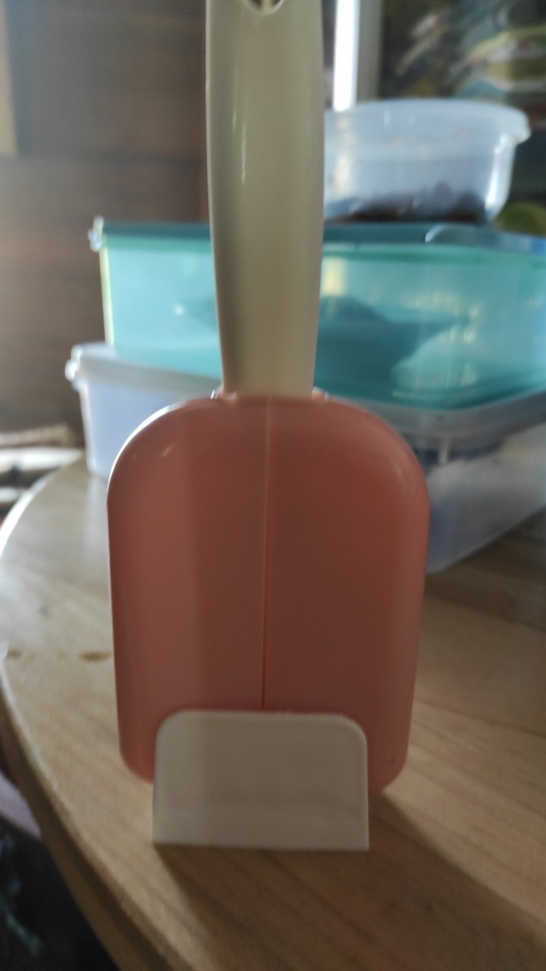 Sendok Nasi Dengan Penutup Otomatis Holder Nasi Tempat Centong Nasi Ajaib Praktis