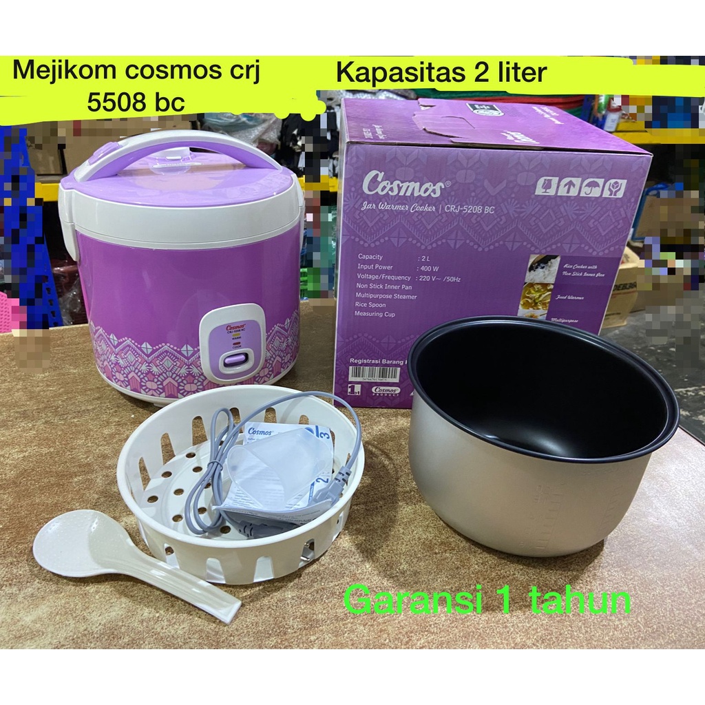 Magic Com COSMOS CRJ 5208 BC / COSMOS Rice Cooker 2 Liter BATAM