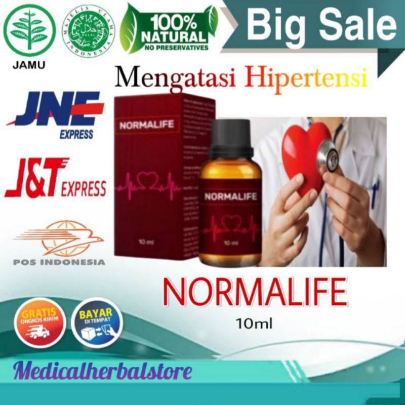 NORMALIFE Asli Normalife Obat Hipertensi Darah Tinggi Pembersih Pembuluh Darah 100% Original Herbal