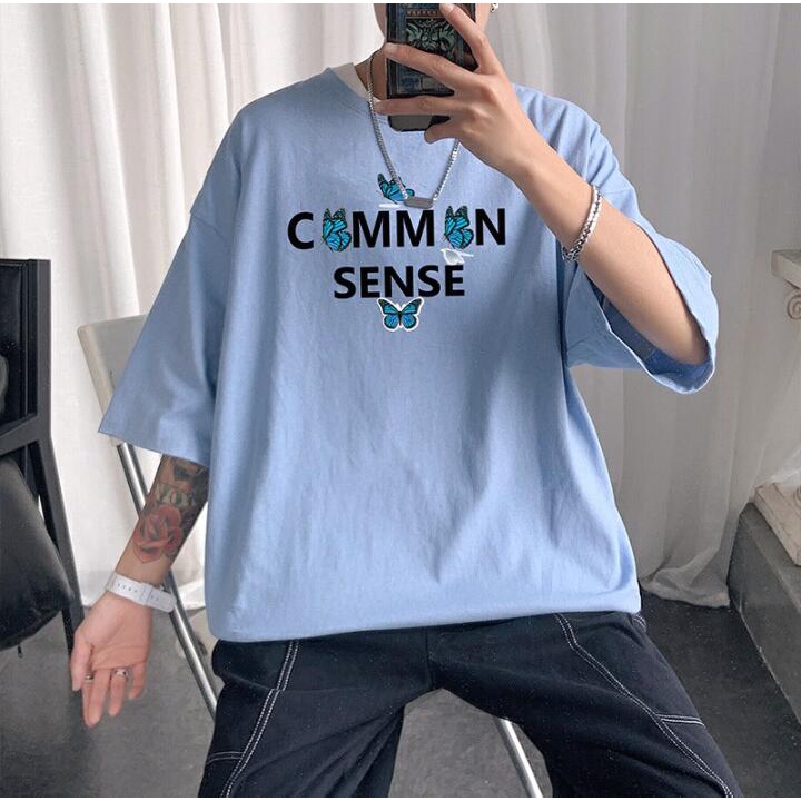 T-Shirt Laki-Laki Oversize Unisex Common Sense Katun Premium Impor (A149-GDT177)