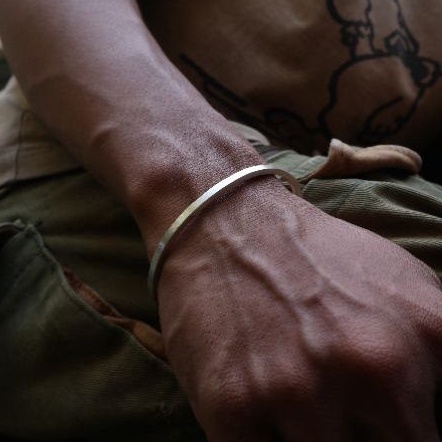 Gelang Pria Bangle Perak Asli 925 Gt.01