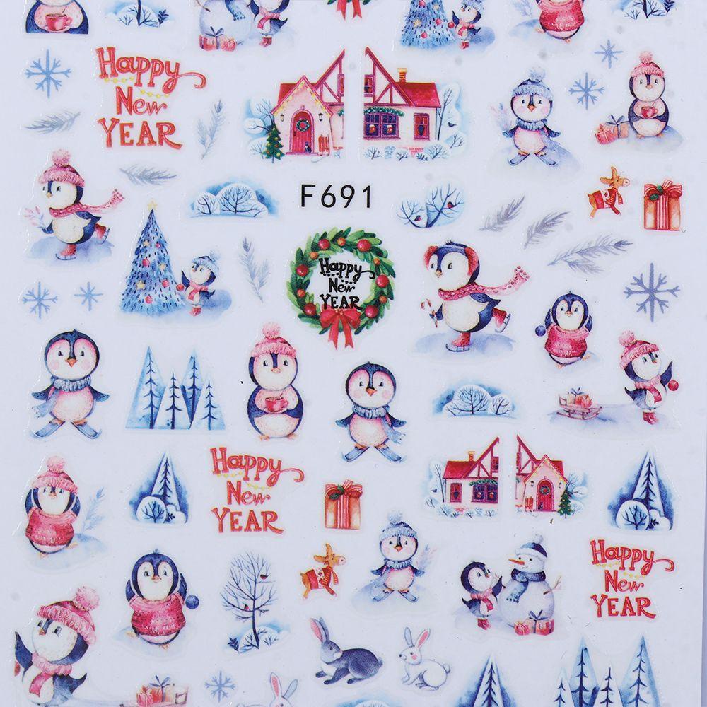 Chooky Stiker Kuku Motif Penguin / Snowflake