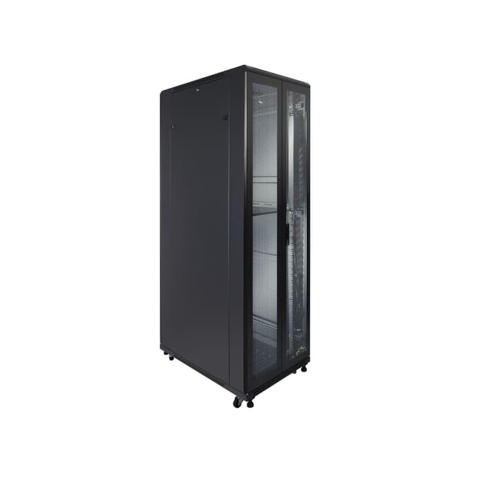 Indorack IR9042G Standing Close Rack 19&quot; 42U Glass Door Depth 900mm STANDING CLOSE RACK 42U