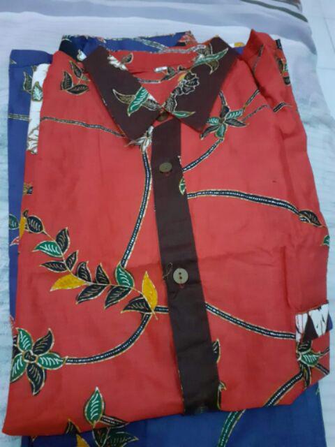 Qnunbatik Batik Family/keluarga Dress Naura Madura Biru