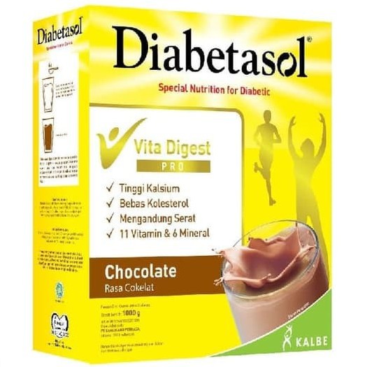 

DIABETASOL NUTRITION DIABETIC SUSU DIABETES COKELAT CHOCOLATE 1000 G