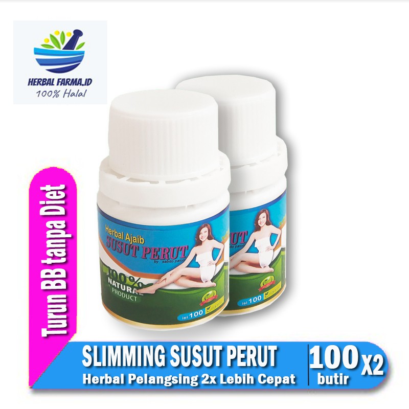 [ 2 BOTOL ] Obat Diet Obat Pelangsing Perut Body Slim 100% Original