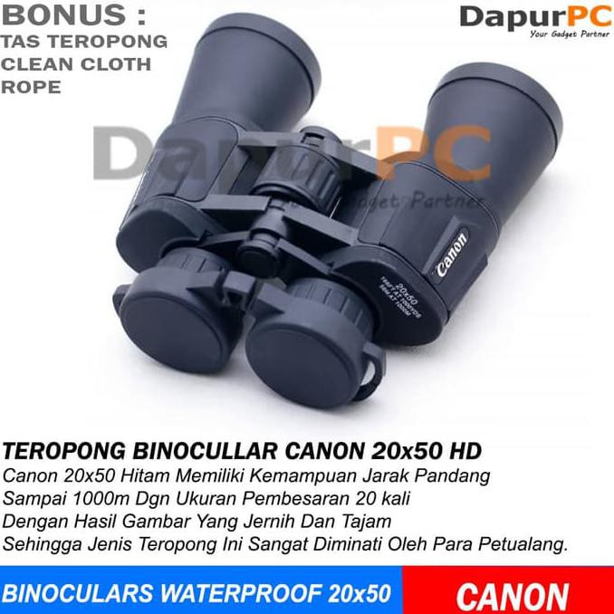 BINOCULAR CANON TEROPONG 20X50 ZOOM TELESCOPE WIDE ANGLE