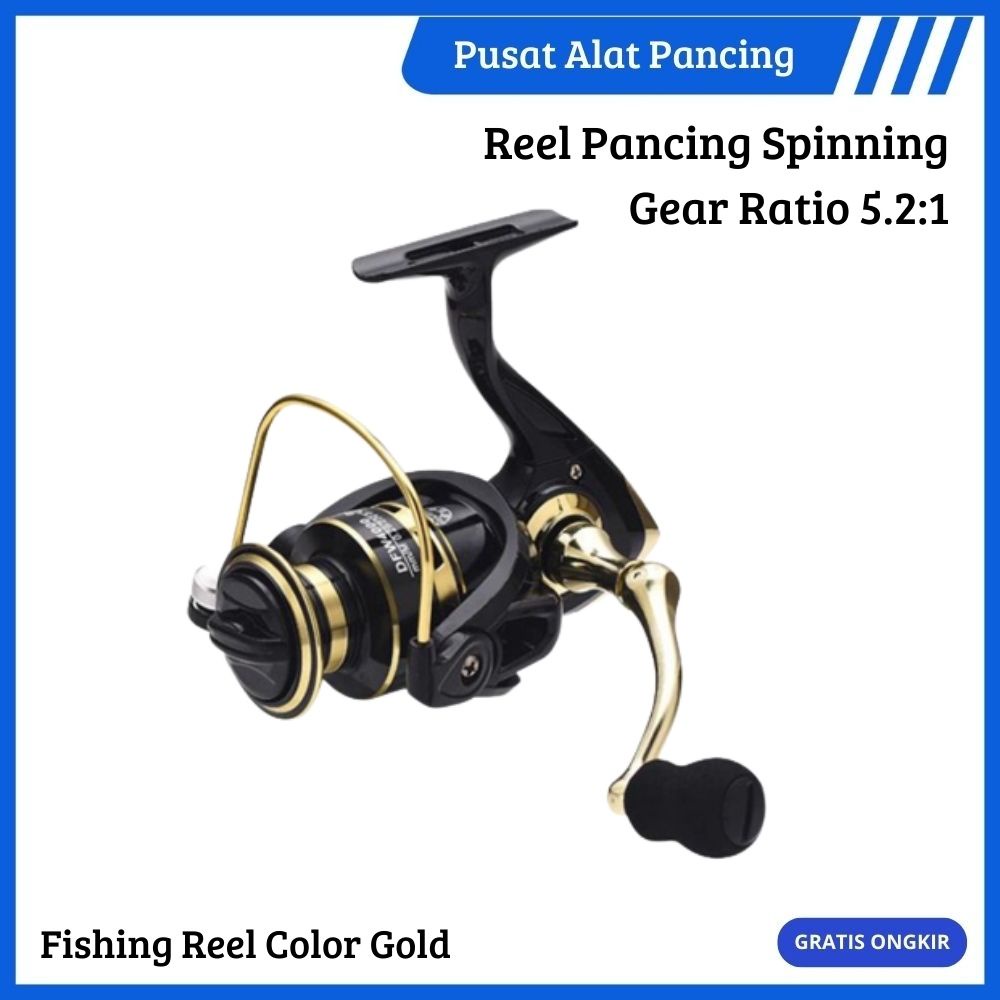 Reel Pancing 1000 - 7000 10KG Max Drag 5.2:1 Gulungan Reel Pancing Murah Kuat Reel Pancing Laut Tarikan Pancing Metal Gulungan Pancing Ikan Logam Metal CNC Gulungan Senar Pancing Reel Pancing Super Ku