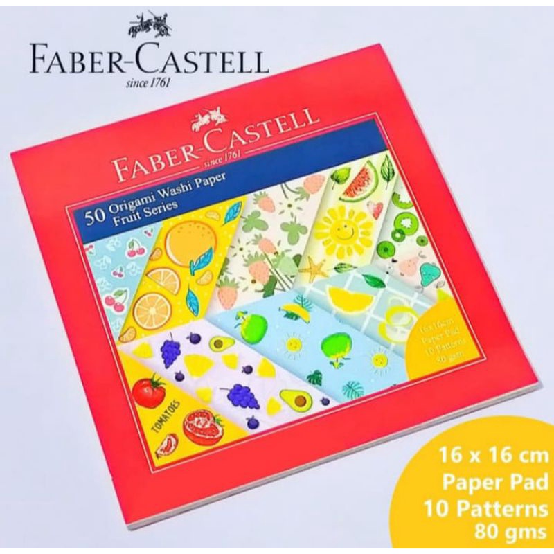 

Kertas Origami Motif Faber Castell Washi Paper Fruit Series 16x16 / Kertas Origami Faber Castell