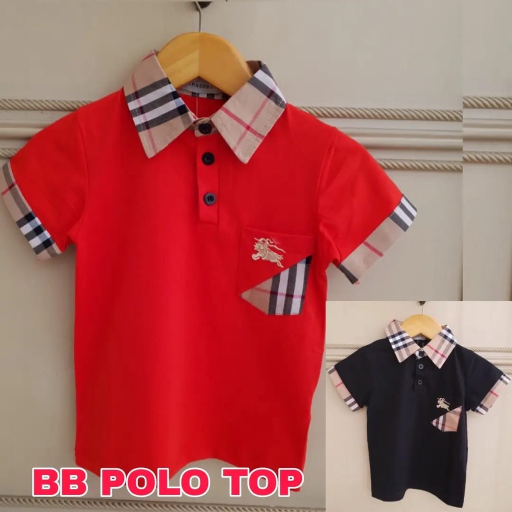 BB POLO RED BAJU KAOS KERAH FASHION ANAK COWOK KOREA IMPOR