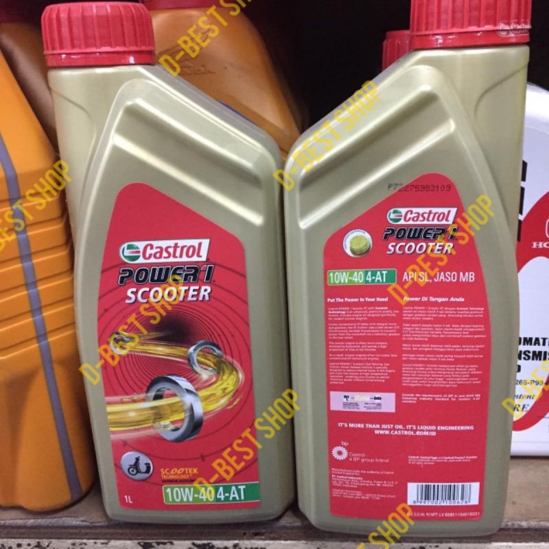 OLI CASTROL POWER 1 SCOOTER 10W-40 1 liter