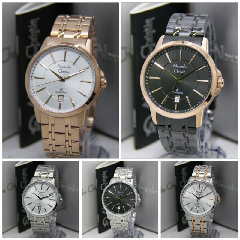 ALEXANDRE CHRISTIE 8636 PRIA ORIGINAL AC8636 AC 8636 JAM TANGAN COWOK