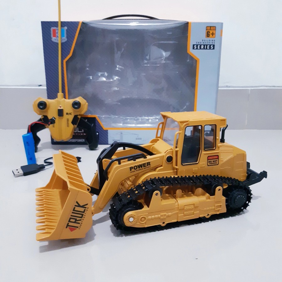 Mainan Rc Truck Bulldozer Remote Control - Mainan Truck Set Alat Berat Remot Kontrol