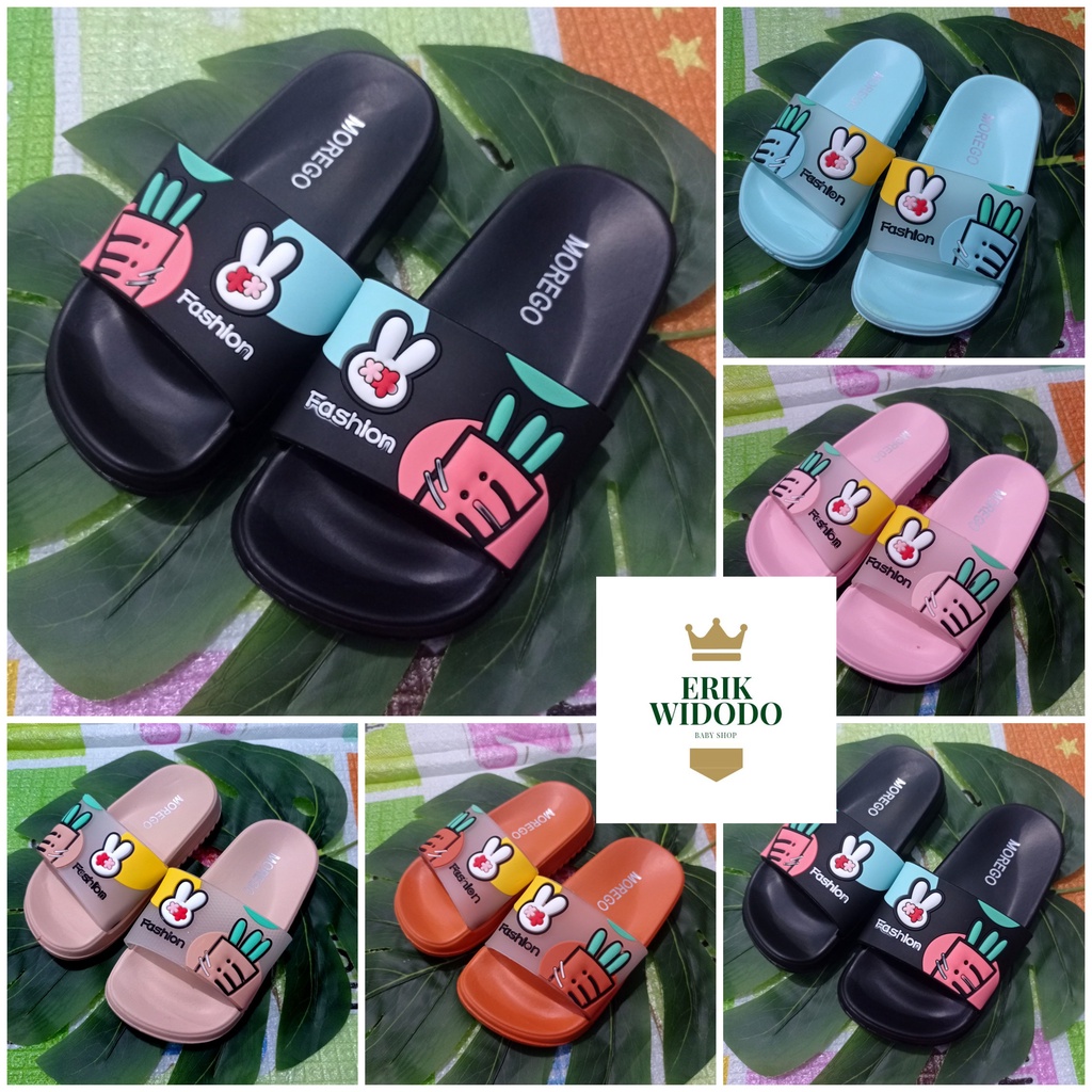 Sandal Slip-on Anak Perempuan Merk Morego Ukuran 24-29