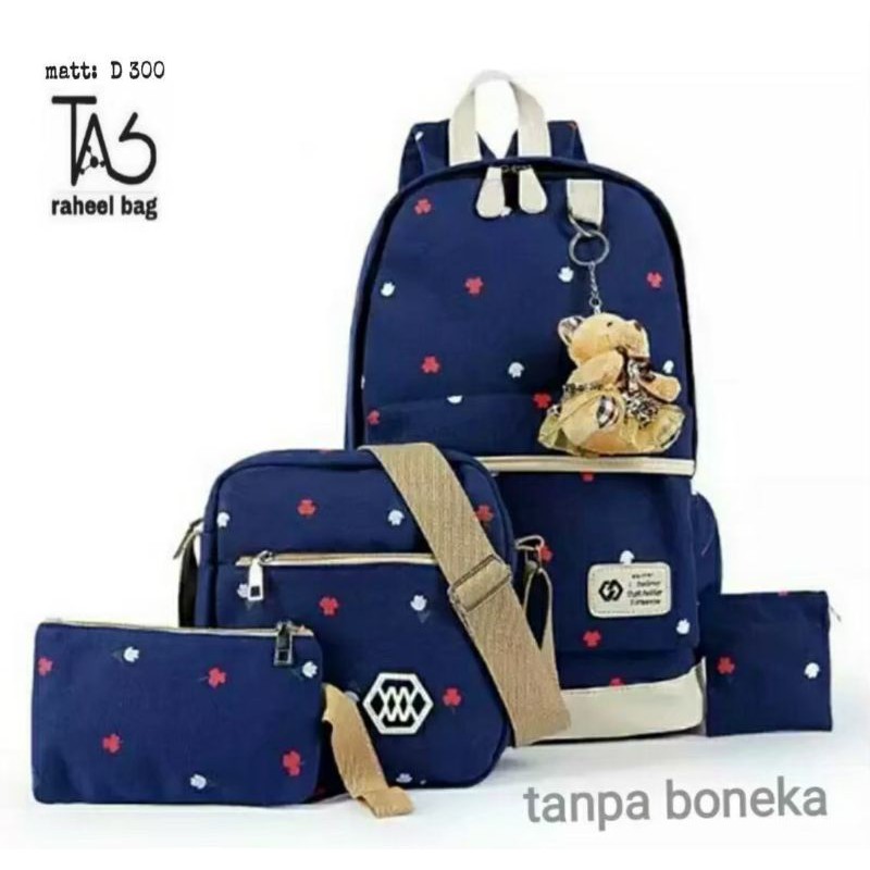 Jual TAS 4IN1 RANSEL UNISEX PRIA WANITA RANSEL SEKOLAH BACKPACK ...