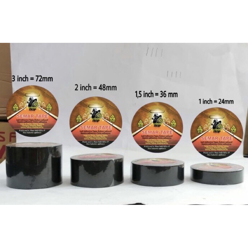 

LAKBAN JILID / CLOTH TAPE / PLATBAN KAIN MEREK SEMAR UKURAN 3 INCH ( 72MM )