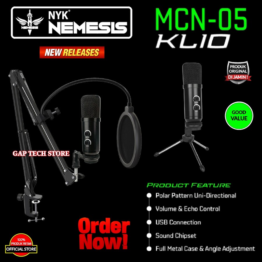NYK NEMESIS MCN-05 KLIO Condenser Microphone Set Original