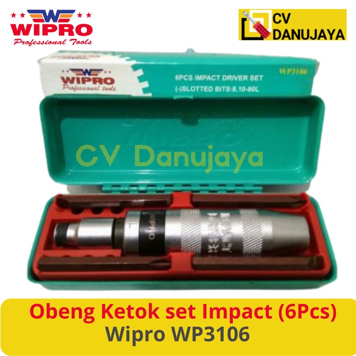 Obeng Ketok Impact Driver Set (6Pcs) Wipro WP3106