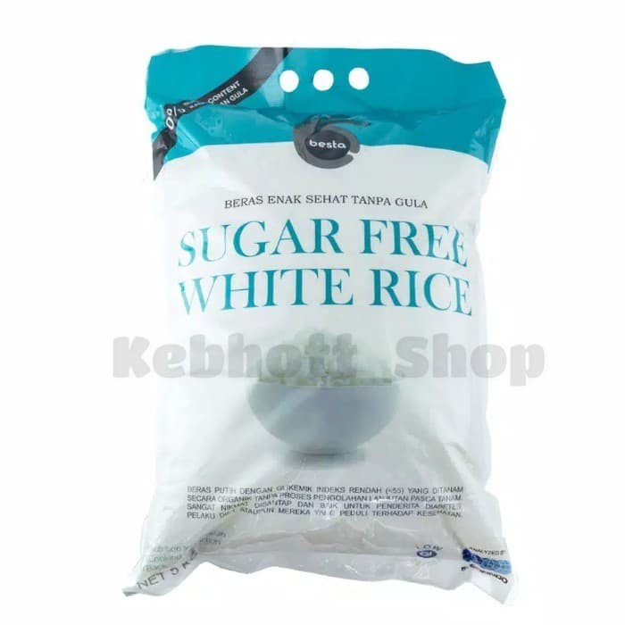 

978Eq1W Besta Rice 5Kg | Sugar Free White Rice | Beras Sehat Tanpa Gula 5 Kg WQ012