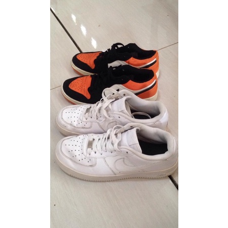 Sepatu Branded Original Second Preloved Nike Air Jordan Low dan Nike Air Force One Low