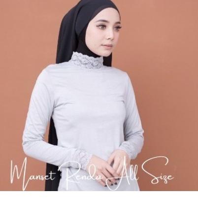/ MANSET BAJU RENDA / manset atasan Renda lengan panjang /INNER DALEMAN KEBAYA MANSET RENDA TERLARIS