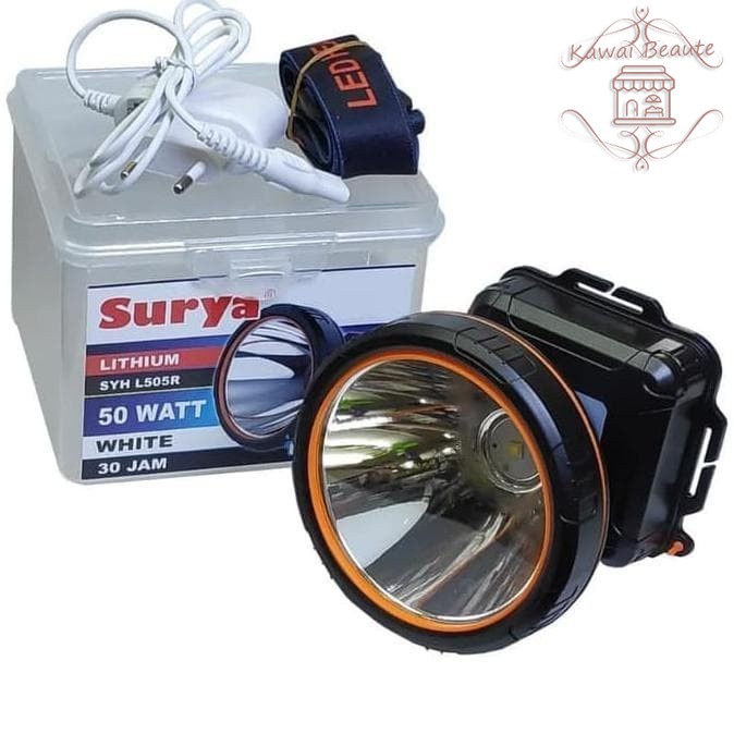 PROMO HEADLAMP / SENTER KEPALA SURYA SELAM SYH L505R 50 WATT ANTI AIR