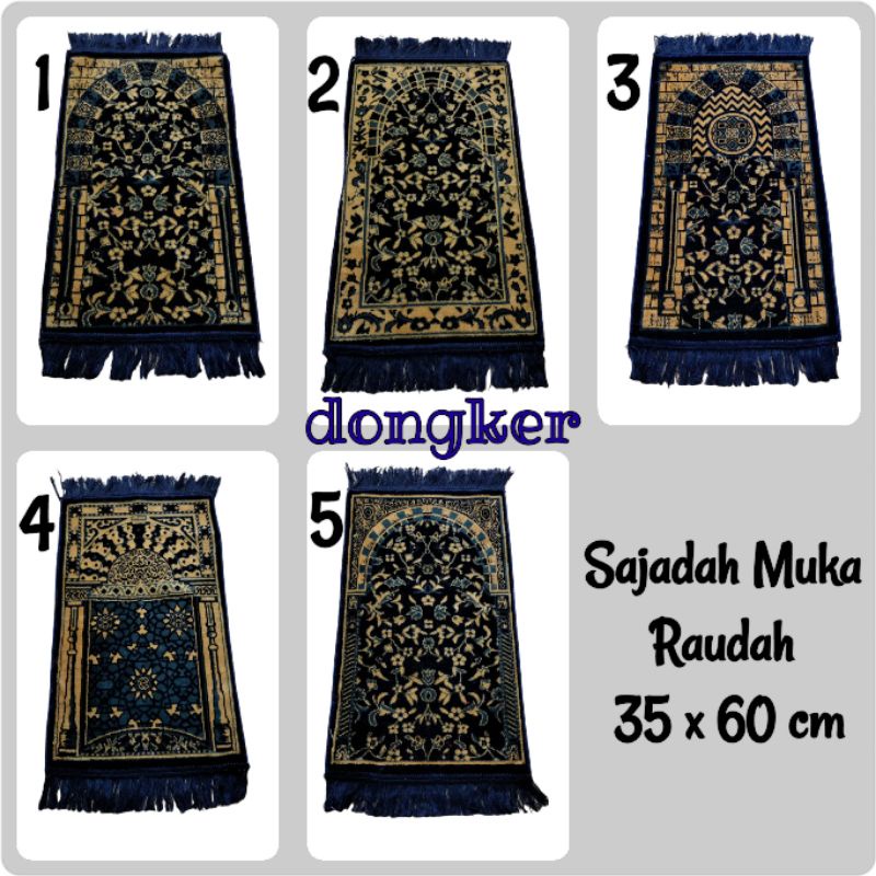 SAJADAH MUKA RAUDAH TEBAL LEMBUT