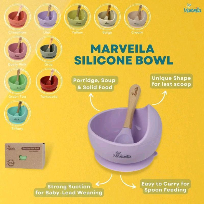 Marveila Silicone Bowl + Spoon