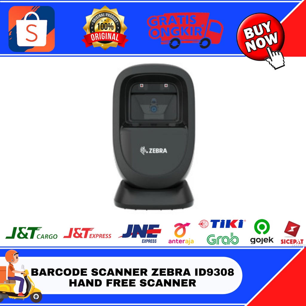 BARCODE SCANNER ZEBRA ID9308 HAND FREE SCANNER