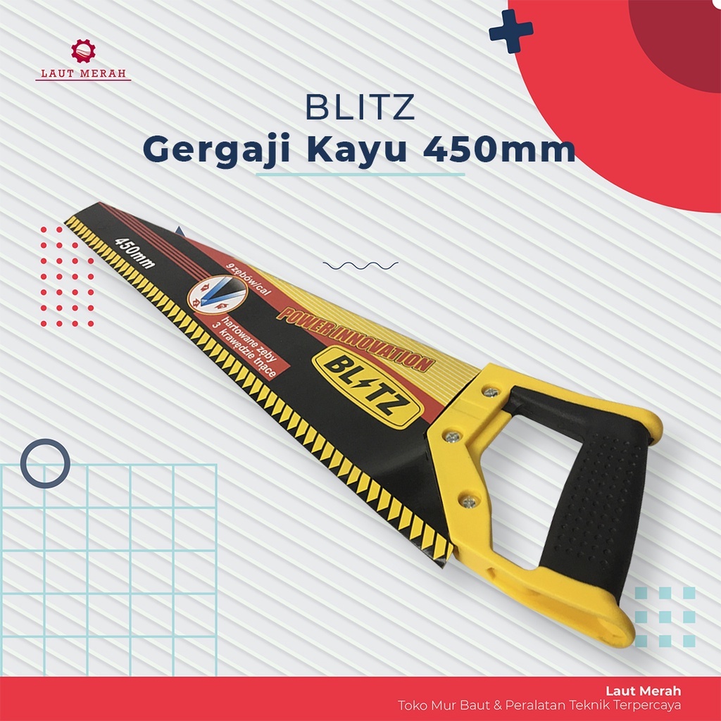 Gergaji Gorok Kayu Blitz 18" / Graji Tangan / Hand Saw