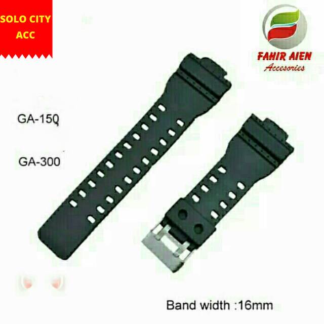 STRAP TALI JAM TANGAN CASIO G-SHOCK GA-150 DAN GA-300 GA150 GA300 GA 150 300 RUBBER STRAP