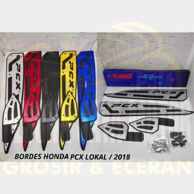 Bordes Pcx Karpet Cnc Pcx Pijakan Kaki Pcx Merk Wuming Original