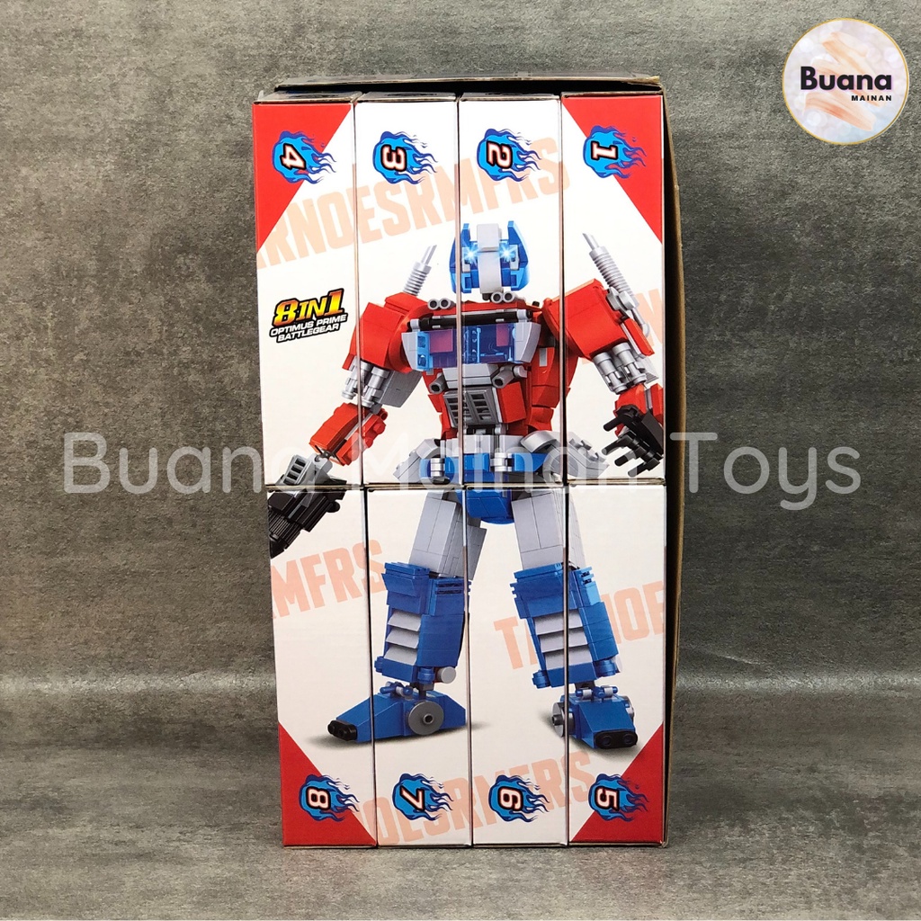 BRICK CHAOBAO ROBOT TRANSFORMER COMBINE SET BRICKS MAINAN EDUKASI ANAK BALOK OPTIMUS PRIME 7017