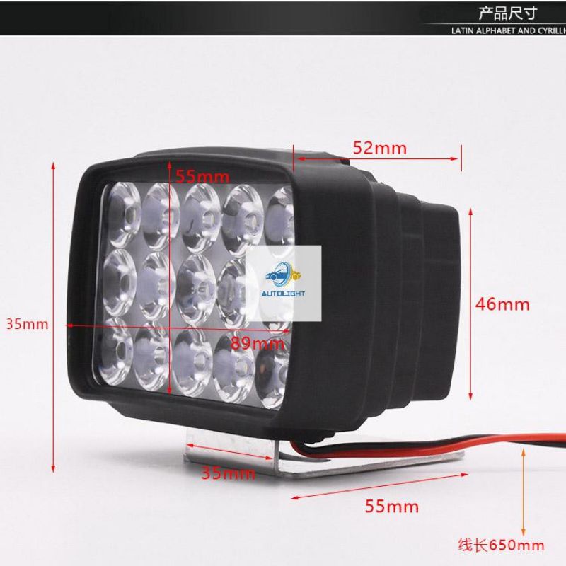 Lampu Tembak Sorot LED Motor Work Light Cree 15 mata /15LED 12 VOLT