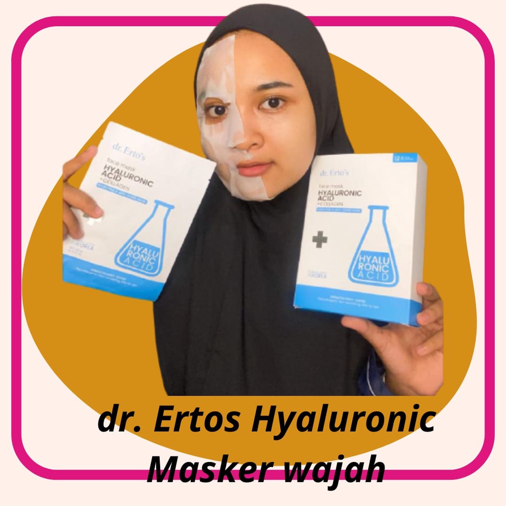 Jual Dijamin Produk Asli 100 / dr. Erto's Face Mask Hyaluronic Acid