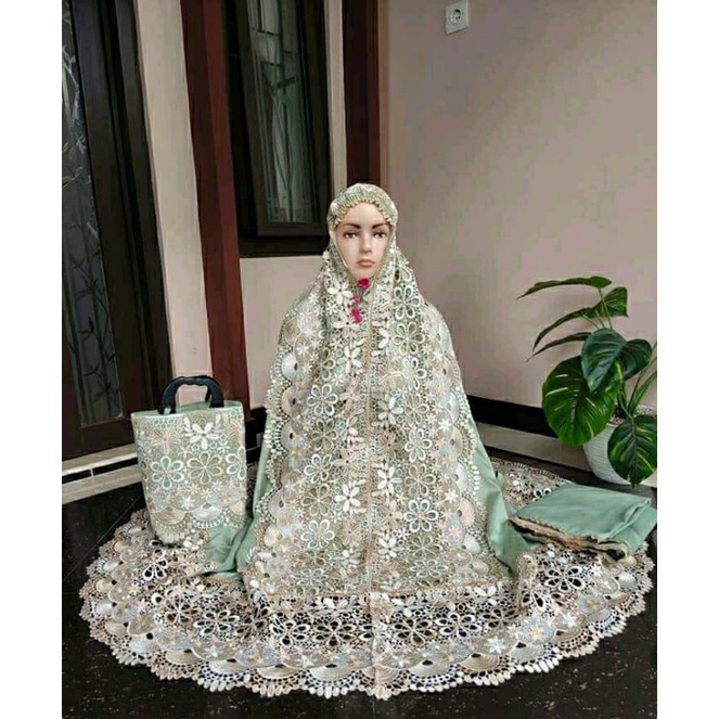 COD MUKENA KEJORA 2 TONE MUKENA TANPA SWAROSKI HANTARAN JUMBO SIZE  TAS RENDA 2 TONE FASHION WANITA MUSLIMAH