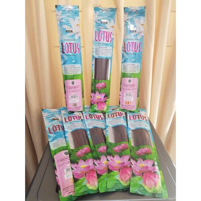 Hio Dupa India Stik Aromaterapi Darshan Teratai | Darshan Lotus Natural Incense Stick