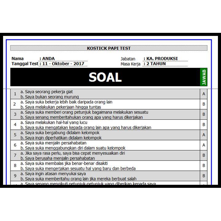 11 Contoh Soal Psikotes Leadership Kumpulan Contoh Soal