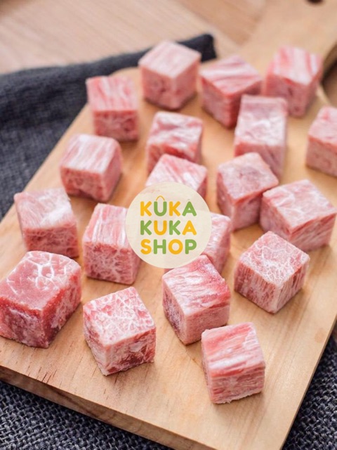 Daging Beef Wagyu Saikoro Cubes Meltique FRESH CUT! 1 Kg