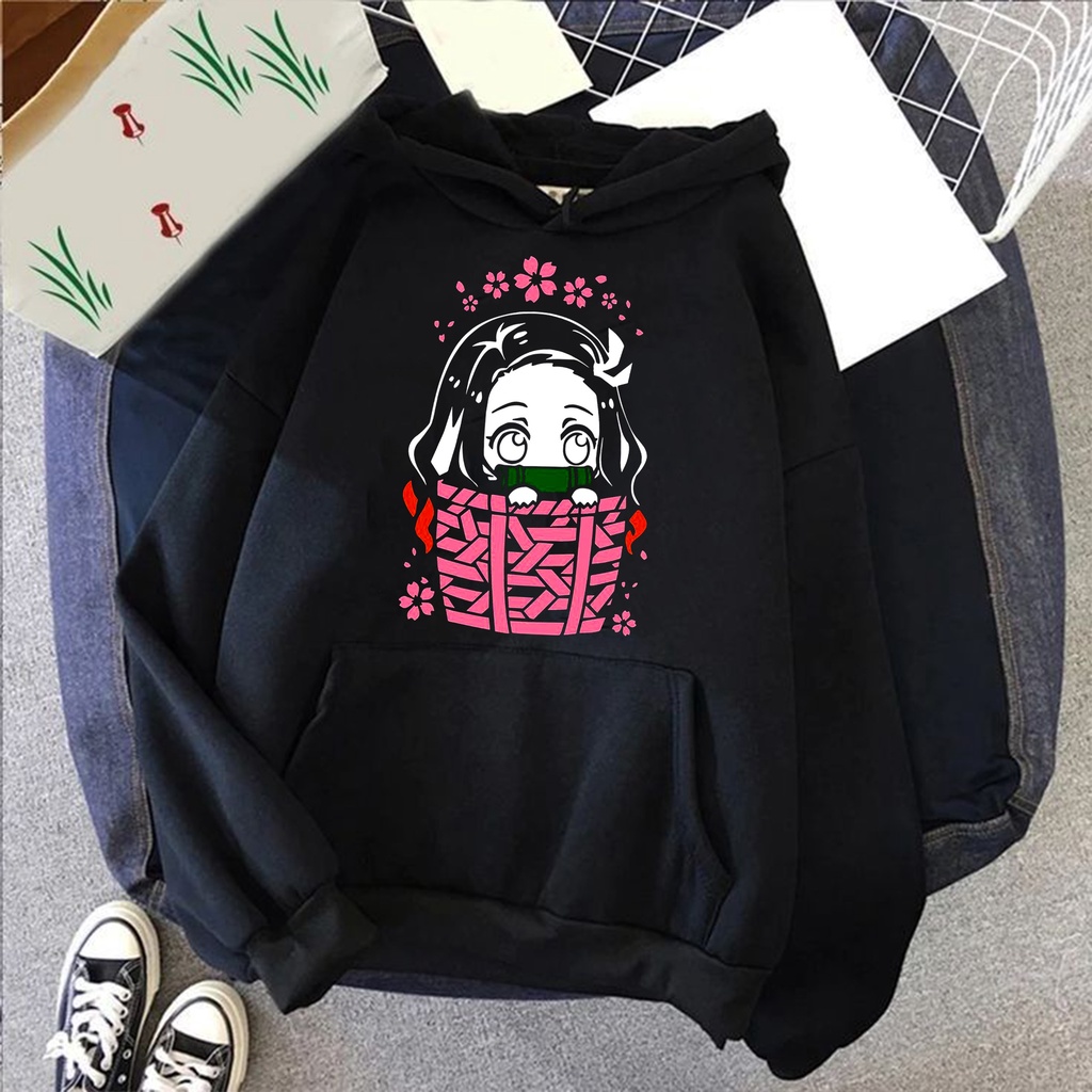 Hoodie Anime Big Size Jumbo Waifu Jaket Anime Unisex Pria Wanita M-XXXXXXL