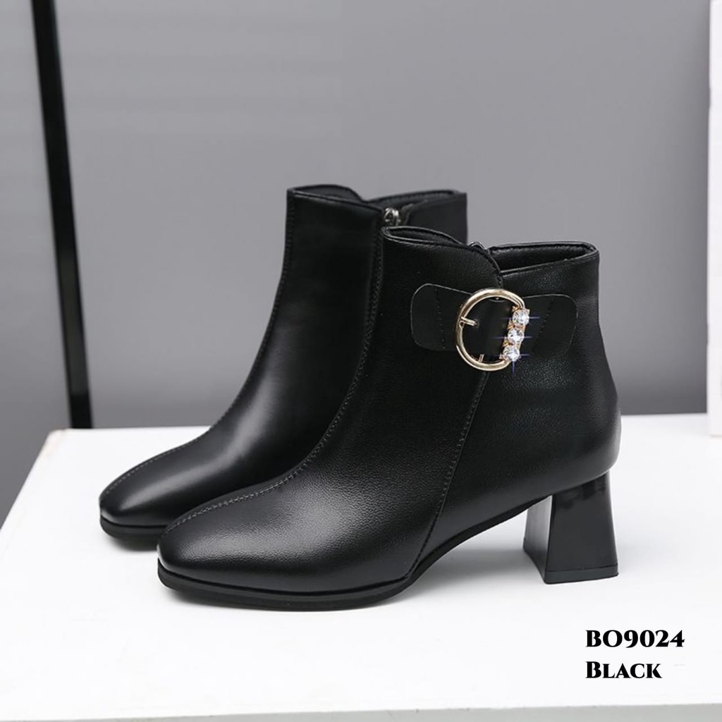 RESTOCK WYN SEPATU BOOTS FLAT DIAMOND FASHION KOREA BO9024