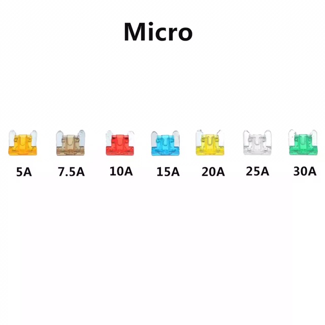 Sekering Micro Fuse 5A 7.5A 10A 15A 20A 25A 30A Fuse Safety Pemutus Arus Listrik FUSE