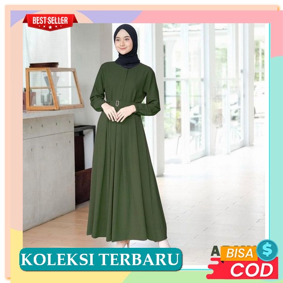 Arsana Dress / Gamis Terbaru 2021 Modern Lebaran Ibu Muda / Gamis Terbaru 2021 Modern Lebaran / Gami