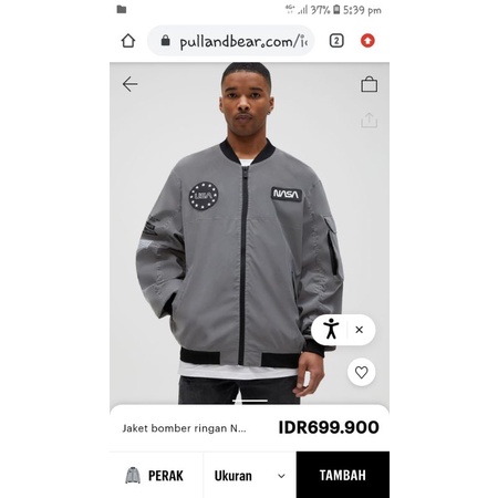 jaket NASA pull&bear