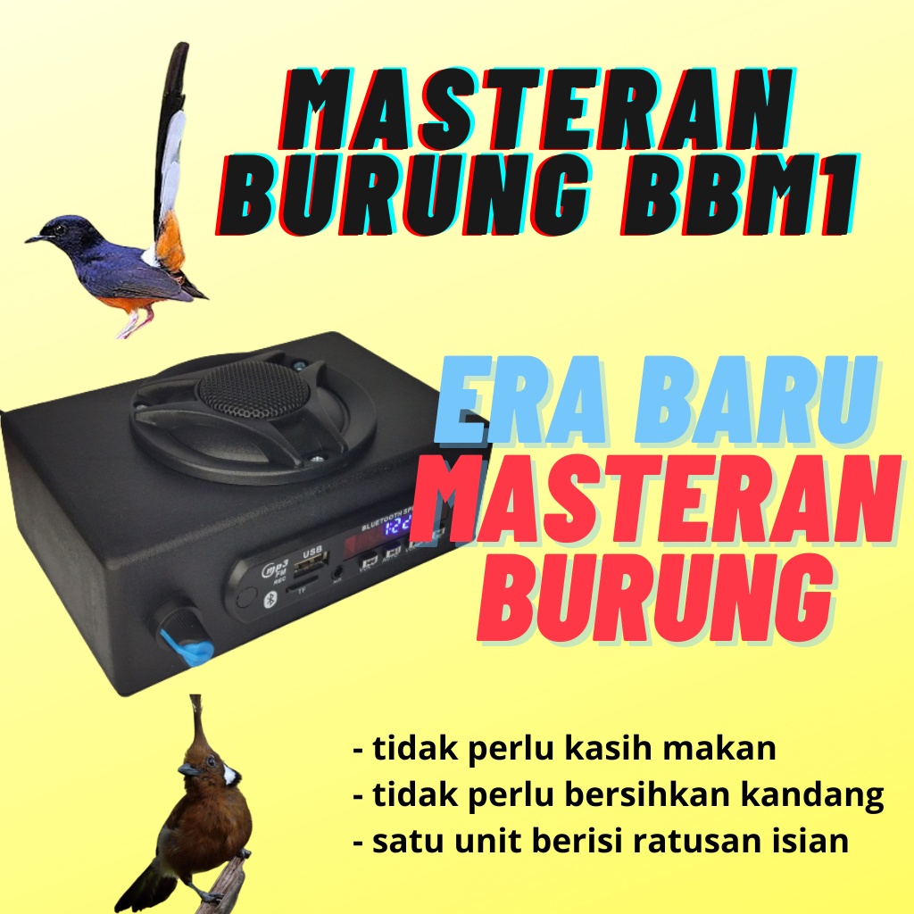 SPEAKER MASTERAN BURUNG MP3 BBM1 GO DIGITAL JEDA MONCER