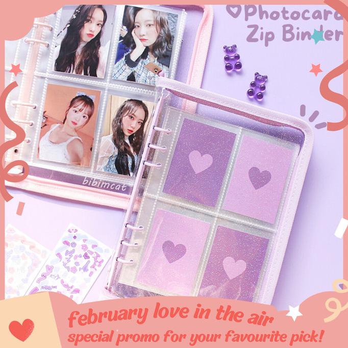 

BISA BAYAR DITEMPAT Zipper Photocard Binder 6 Ring A5 / Binder Album Photocard Polaroid PROMO SPECIAL Kode 993