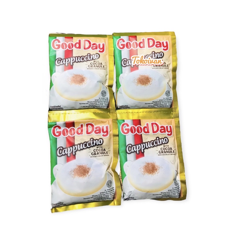 

Good Day Cappuccino 25gr Isi 10 Sachet