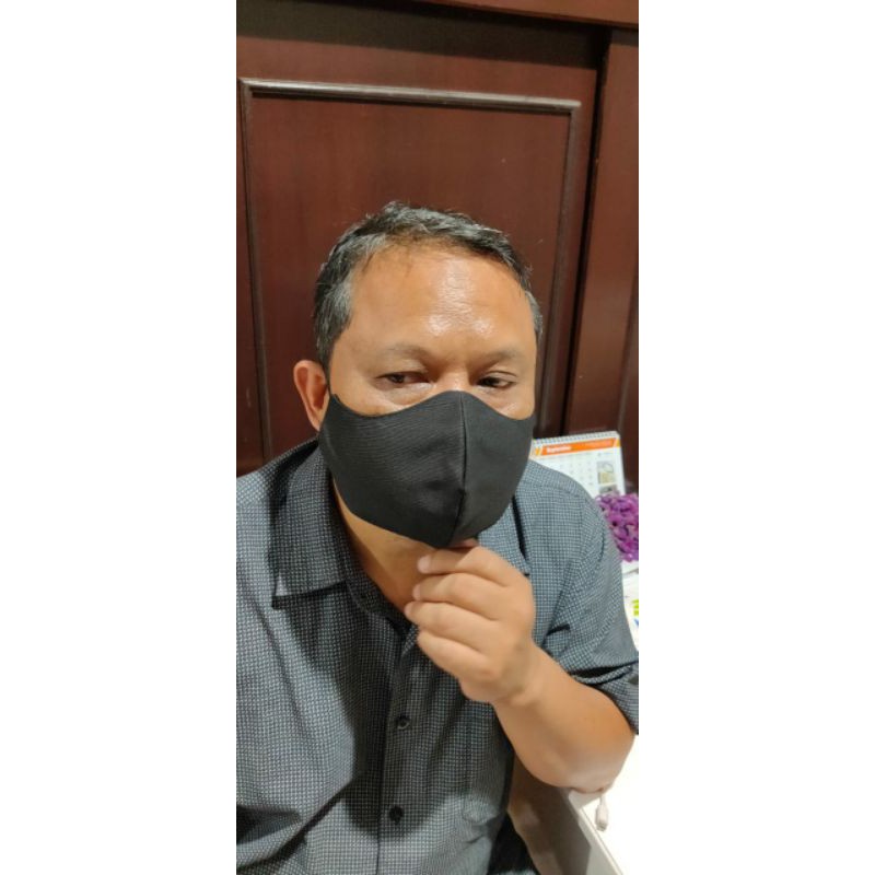 masker kaos katun 3 ply Earloop