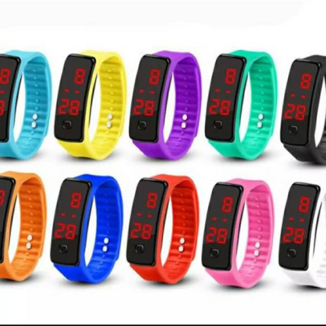 jam led digital karet