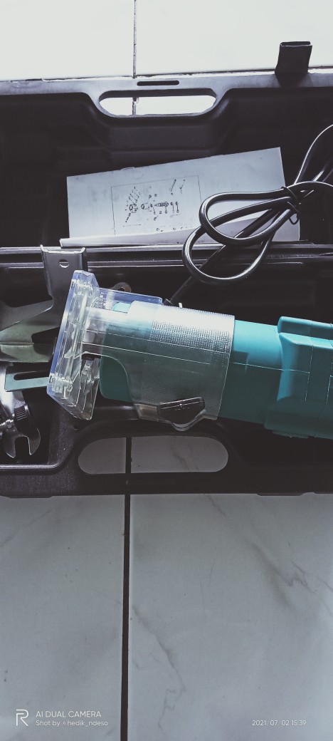 Mailtank Sh134 Wood Trimmer 6mm 1/4 Inchi Mesin Router Profil List Kayu Trimer Ruter Set